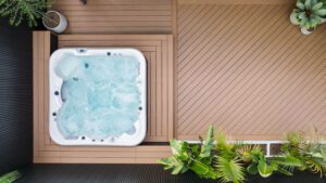 trex composite decking spa deck